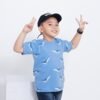 Kidsmate Tshirt Blue Whale - Gambar 2