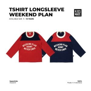 Kidsmate Tshirt Longsleeve Weekend Plan