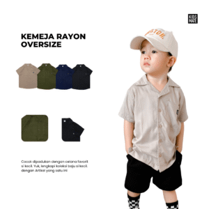 Kemeja Basic Rayon Oversize new