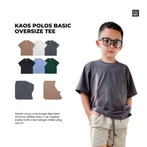 Kidsmate Kaos Polos Basic Oversize Tee