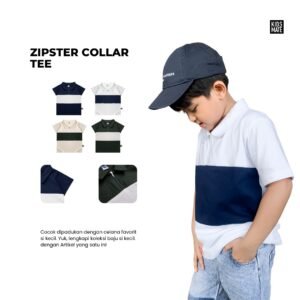 Kidsmate Zipster Collar Tee