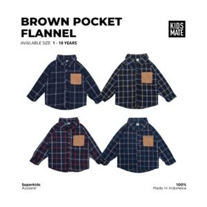 Kidsmate BrownPocket Flannel