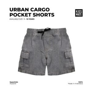 Kidsmate Urban Cargo Pocket Shorts - Denim