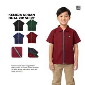 Kidsmate Kemeja Urban Dual Zip Shirt
