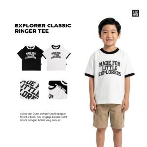 Kidsmate Explorer Classic Ringer Tee