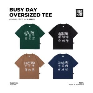 Kidsmate Busy Day Oversized Tee