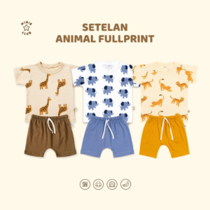 Minieclub Setelan Animal Fullprint