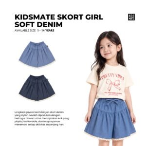 Kidsmate Skort Girl Soft Denim